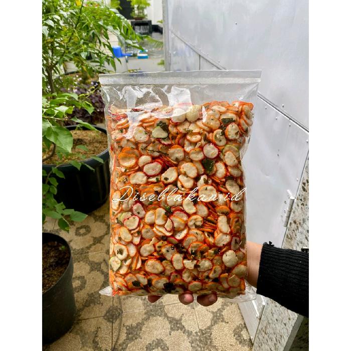 

Kerupuk bawang original daun jeruk kemasan 1kg