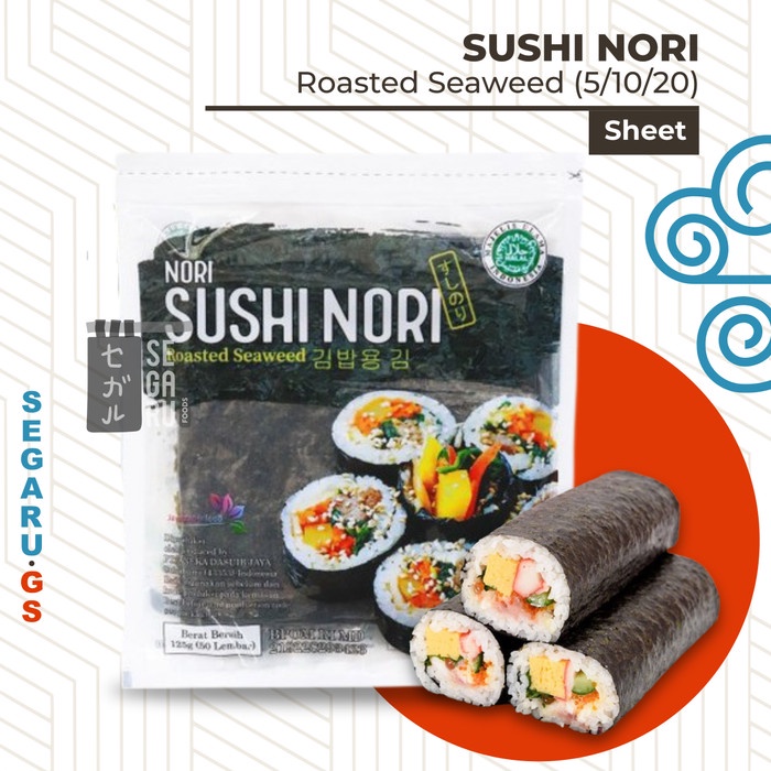 

Sushi Nori Sheet Gimbap Kimbap Sushi Roasted Rumput Laut Halal MUI