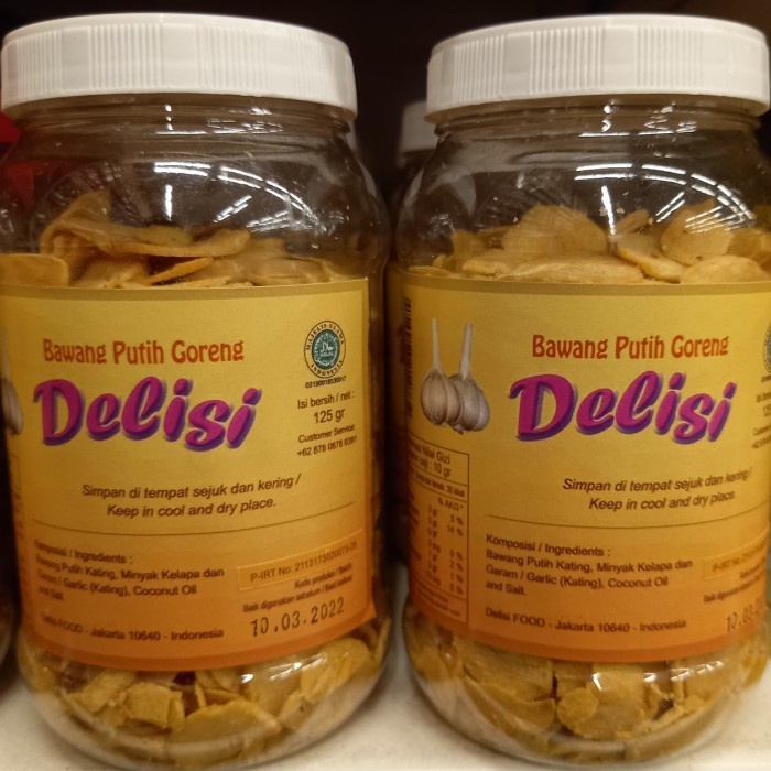 

delisi bawang putih goreng kating 125gr