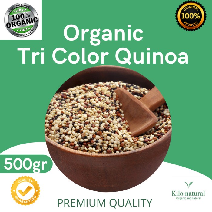 

Organic Tri Color Quinoa 500gram