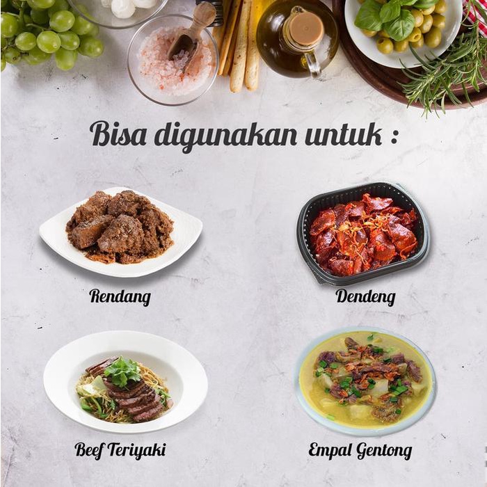 

Lezat- Daging Rendang Potongan 20 - 30 Pcs Per Kg. Kualitas Premium