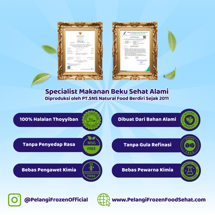 

Lezat- Pelangi Sosis Ayam Original Homemade Premium Non Msg & Non Pengawet