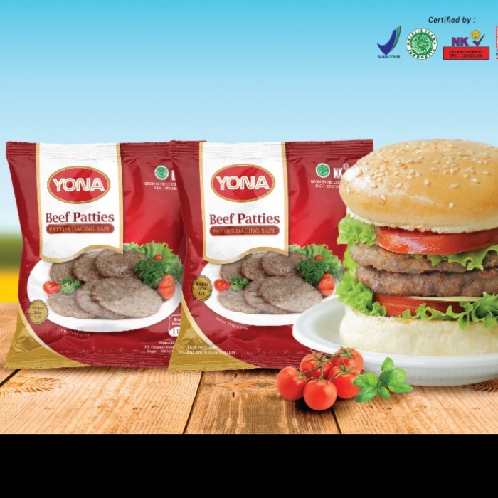 

Lezat- YONA Beef Patties Daging Burger Sapi 500 gr
