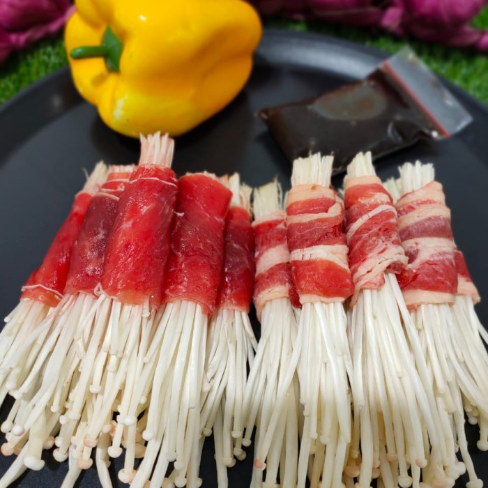 

Lezat- Beef Enoki Roll less fat