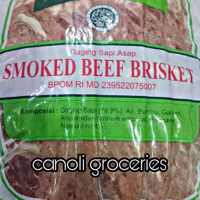 

Lezat- SMOKED BEEF BRISKET 250gr AROMA Beef Bacon