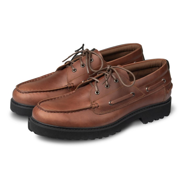 Sam Boat Shoes Brown - Nappa Milano - Sepatu Kulit Pria