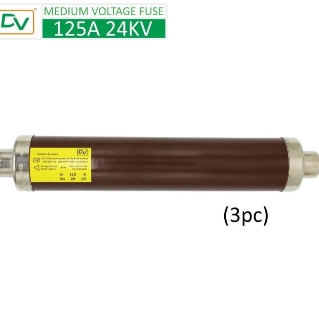 MEDIUM VOLTAGE FUSE MV FUSE 24KV 125A (3PCS) MEDIUM VOLTAGE FUSE MV FUSE 24KV 125A (3PCS)