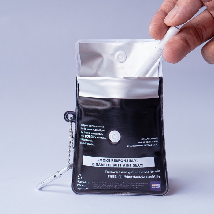 Produk Terbaru Asbak Portable Mini Aesthetic Esp Edition Pvc + Aluminium Foil + Foam - Abu Cod