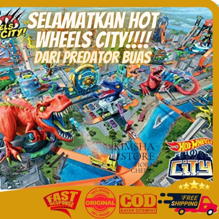 HOT WHEELS CITY DOWNTOWN SERIES MAINAN LINTASAN TRACK MOBIL MOBILAN HOTWHEELS