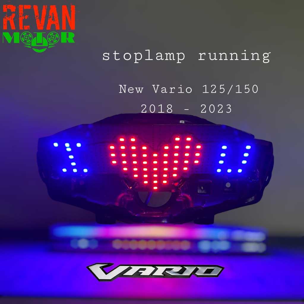 STOPLAMP RUNNING VARIO 125 NEW / 150 NEW TAHUN 2018-2023 MODEL I LOVE U