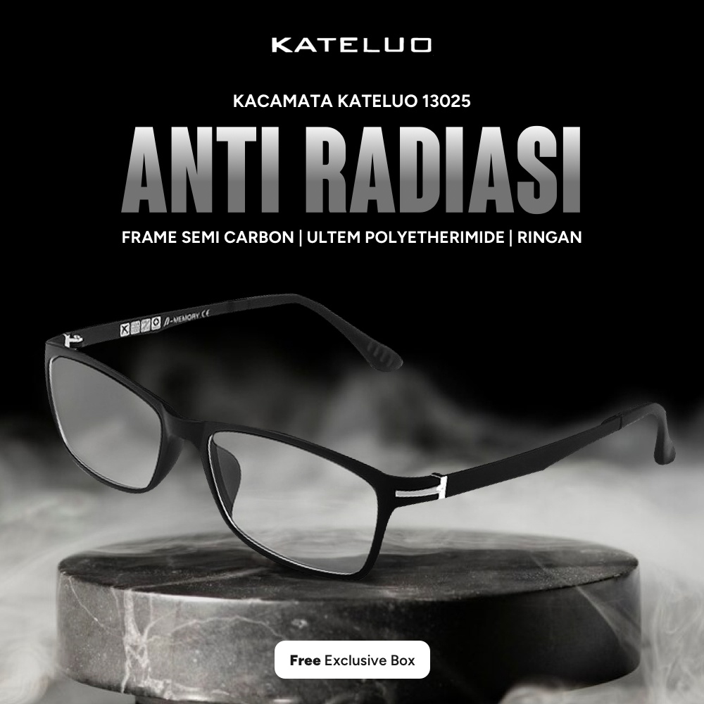 TrendyGaya- KATELUO 13025 Kacamata Anti Radiasi Komputer Frame Anti Radiasi Gadget Original