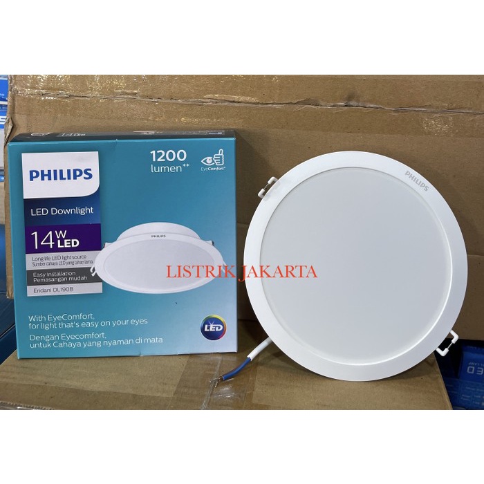 DOWNLIGHT LED PHILIPS 7,5 WATT 7.5W 7.5 W ERIDANI 59263 BODY BESAR