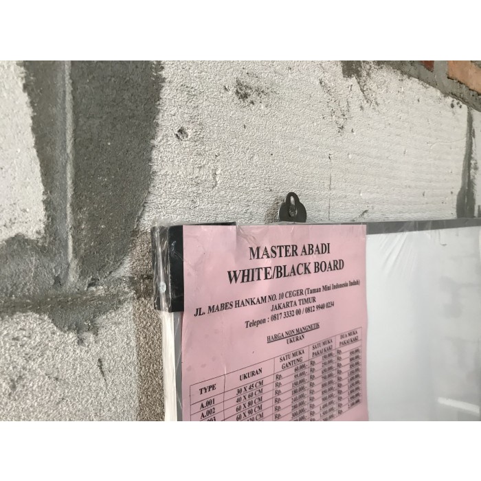 

TERLARIS Papan tulis / whiteboard 120X240