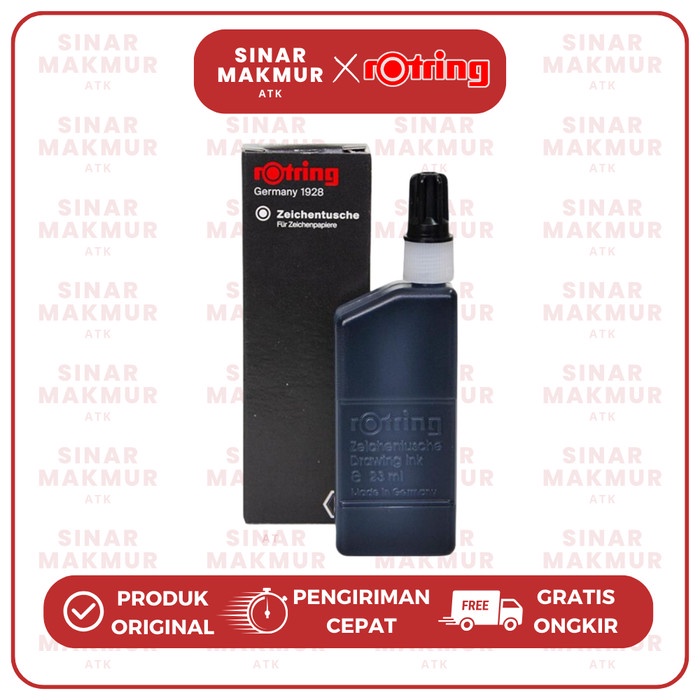 

TERLARIS Drawing Ink/Tinta Isi Ulang Rapido 23 ml Hitam dan Warna Rotring (Pcs)