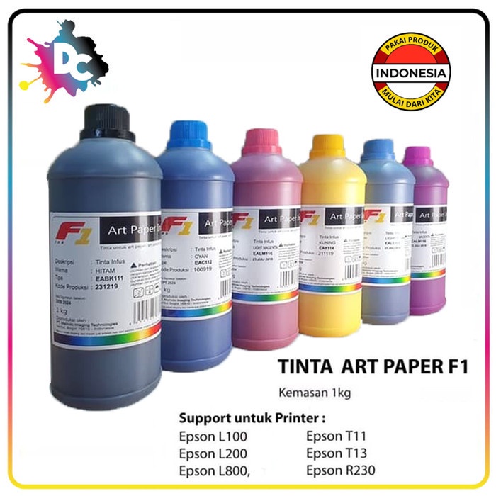 

TERLARIS Tinta F1 Art Paper Refill / Isi Ulang / Infus 1kg