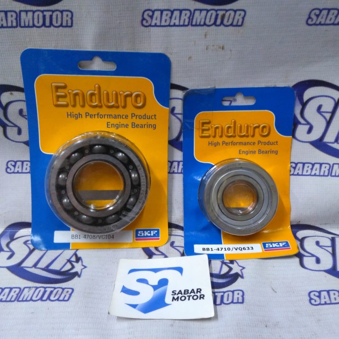 READY STOK Bearing Set Kruk As Vario 110 Karbu - Beat Original SKF BB14708-BB14710 SKF ENDURO