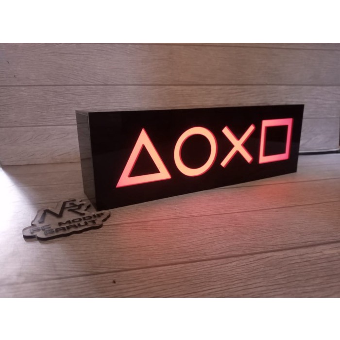 Hiasan Setup Pc Gaming Box Led Rgb Hiasan Meja Komputer Logo Custom