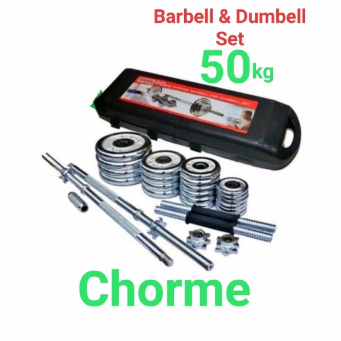 Barbel Set 50Kg Dumbell Set 50Kg Total Fitness