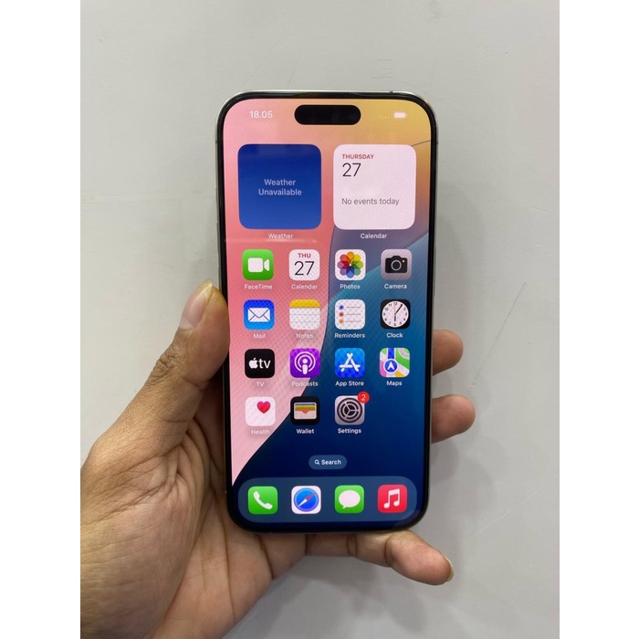 HP HAPE BEKAS SECOND IPHONE 15 PRO IBOX MINUS *