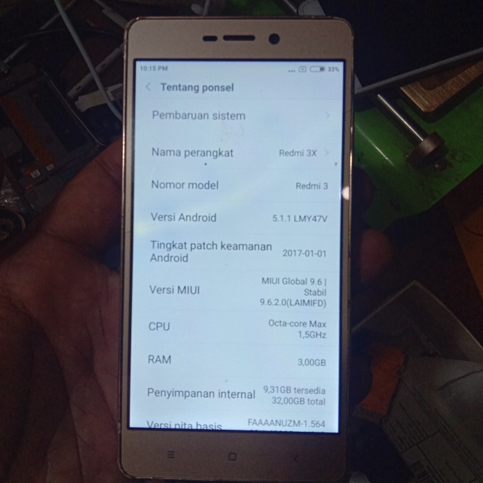 Xiaomi Redmi 3x Ram 3/32 GB - Hp second Android 4G Bekas LTE *