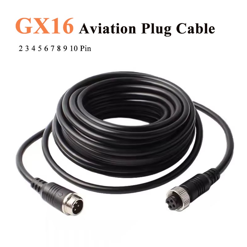 NEW GX16 2 3 4 5 6 7 8 9 10 Pin Aviation Plug Cable Male to Female Connector 16mm Aviation Socket wi