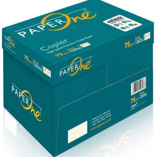 

PAPERONE FOLIO 75 GRAM - Termurah !!! Kertas Print Fotocopy Folio F4 75 gr PaperOne Box / Dus