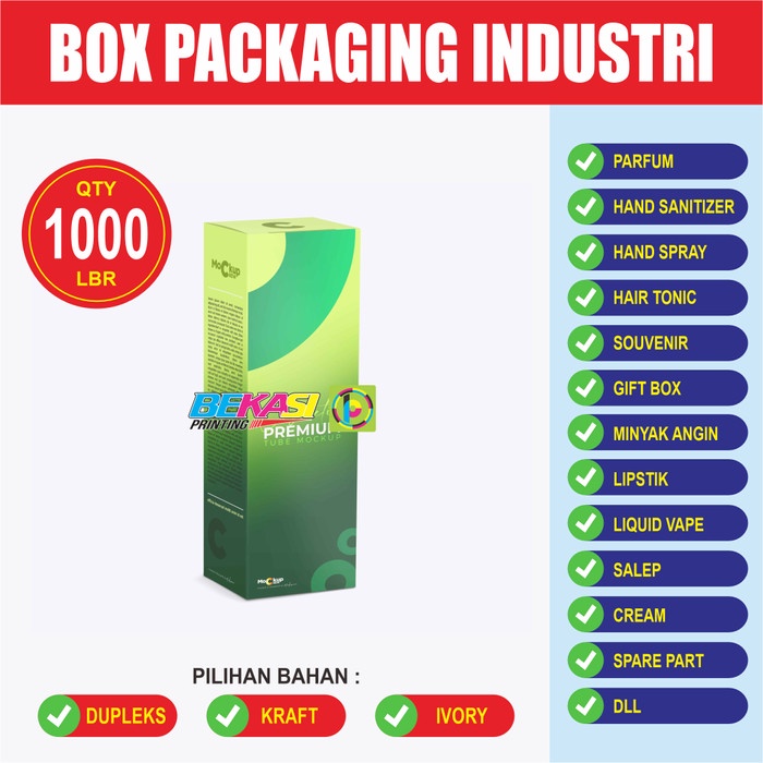 

5x3x9.5 cm 1K Box Packaging Dus Parfum Botol Perfume 30 ML CC