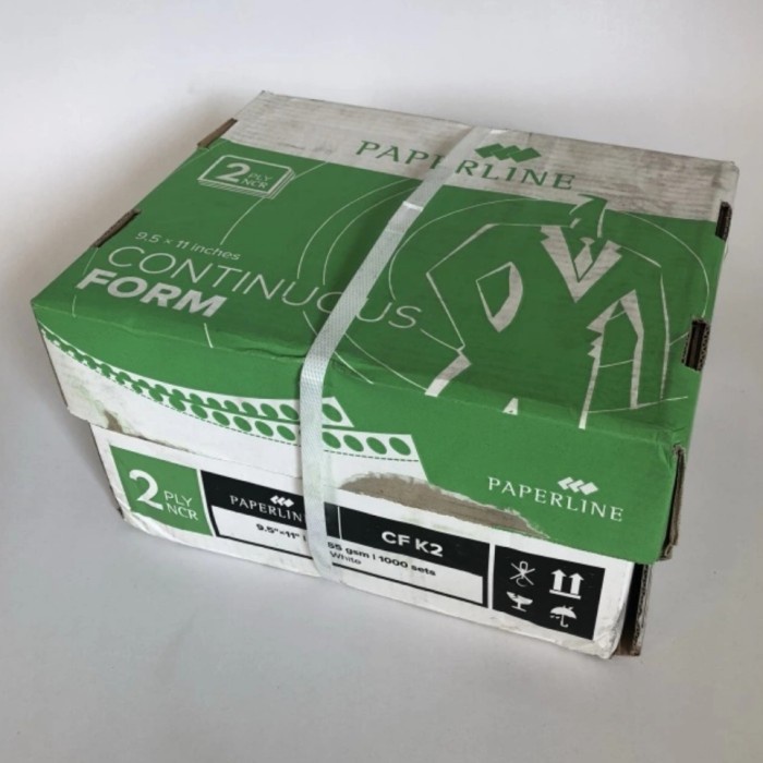 

continous form 2 ply/kertas komputer 2 ply /paperline/putih putih