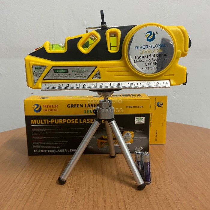 READY STOK Laser Waterpass Digital Magnet Non Magnet Meter Meteran Green Hijau