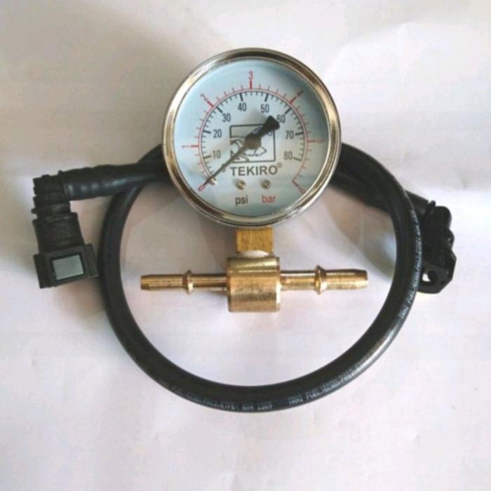 READY STOK Alat Ukur Tekanan Pompa Bensin Motor dan Mobil Fuel Pump Tester Injektor 6mmx8mm