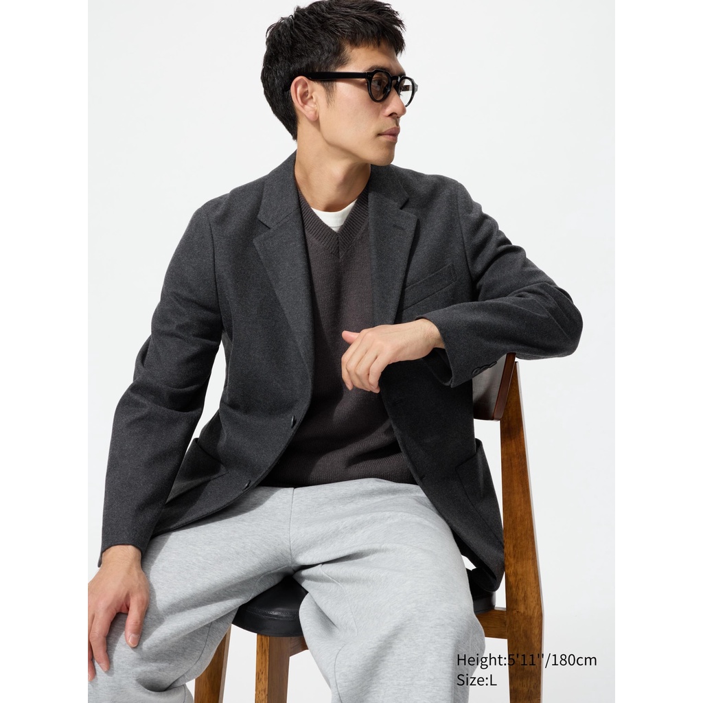 Uniqlo Jaket Brushed Jersey
