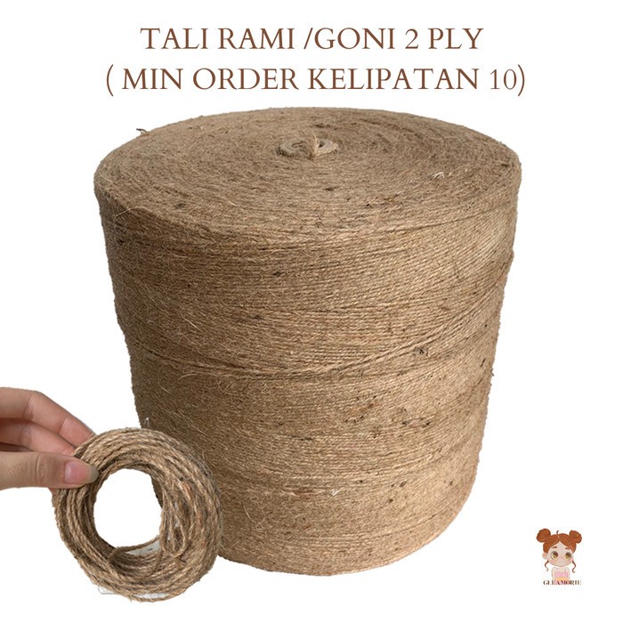 

(GoodSeller) tali rami / goni 2 ply per meter ( min order kelipatan 10m)