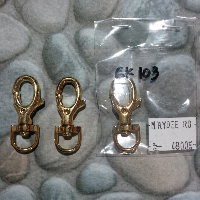 

(GoodSeller) Pengait/Kait Tas 10 mm (1.0 cm) Gold. Kualitas Bagus
