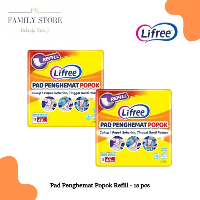 LIFREE PAD PENGHEMAT POPOK DEWASA DIAPERS