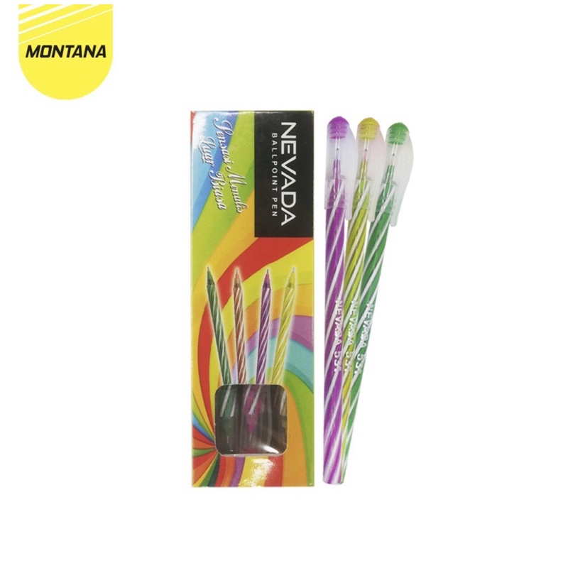 

1 Gross Pen Lilin Nevada 0,5Mm / Pulpen Murah Montana