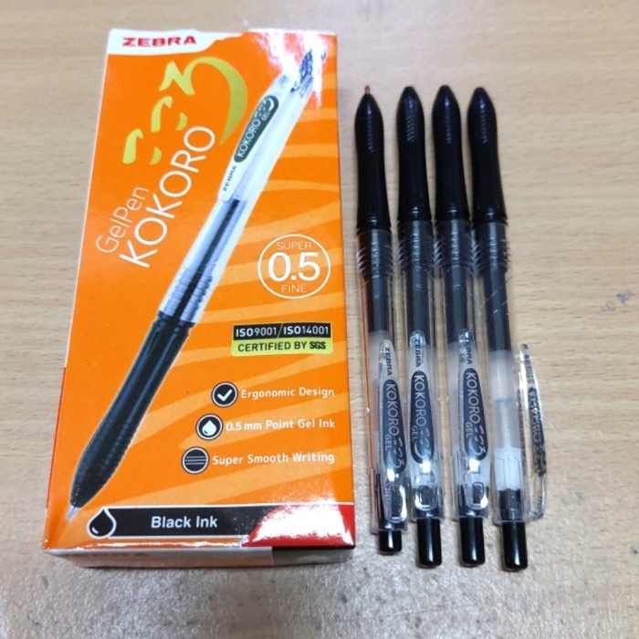 

Pulpen / Pen Kokoro Zebra (1 Pak / 12 Pcs)