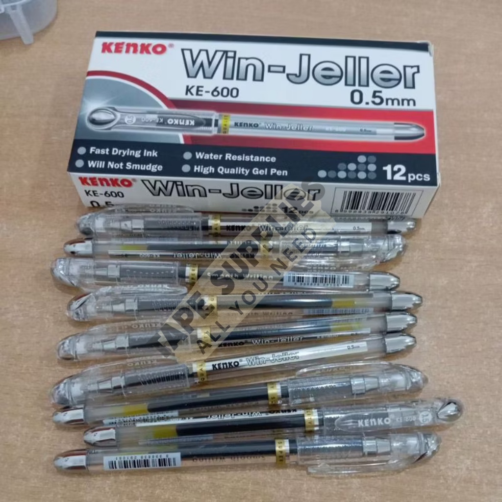 

Pen Gel Kenko Win Jeller Ke - 600 (12 Pcs) / Bolpen Gel