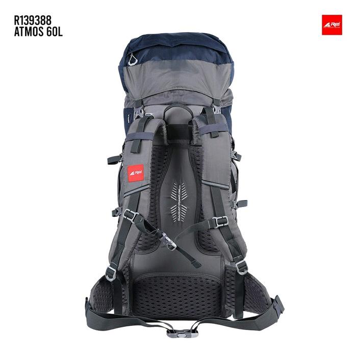 Tas Gunung Tas Carrier Rei Atmos 60 Liter + Rain Cover Tas Ransel Gunung Original Arei Outdoorgear