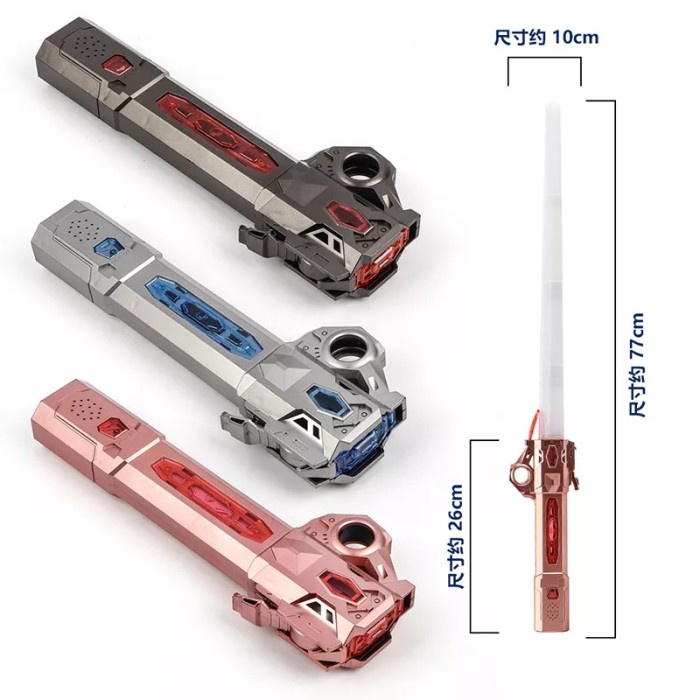 Waterproof Temukan Mainan Lightsaber Star Wars 2In1 Cool Pedang 7 Warna Lampu