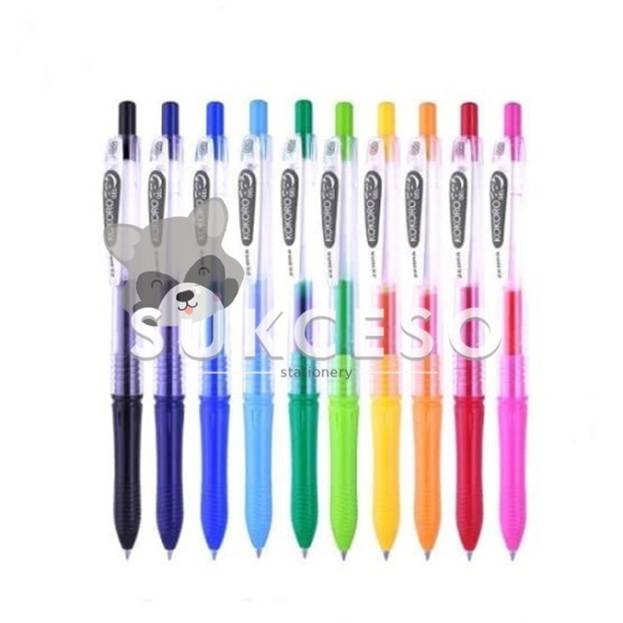 

Zebra Gel Pen Kokoro Color 0.5mm / Pulpen Gel Warna Lucu Berkualitas