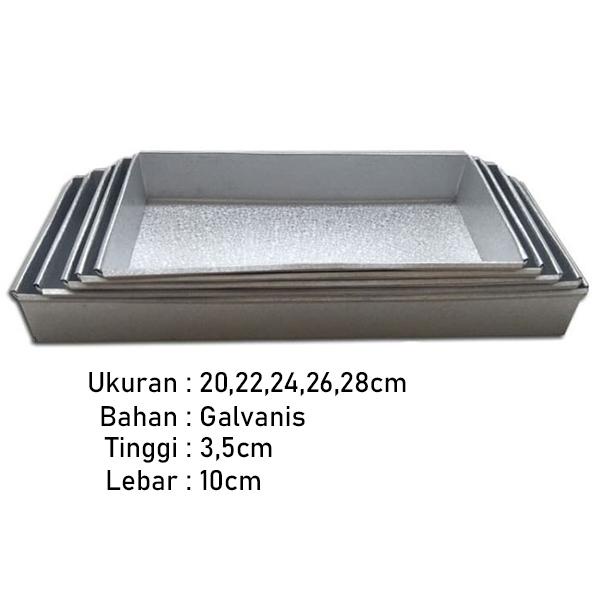 

Set 5 Loyang Brownies Ukuran Berbeda Bahan Galvanis Anti Lengket Kitchenware