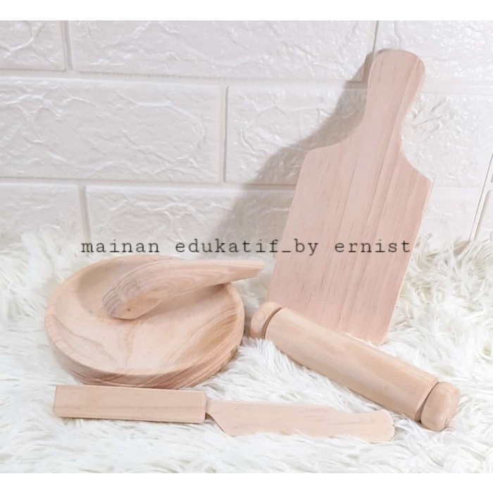 TERLENGKAP Mainan edukatif/Mainan kayu/ Mainan anak - Peralatan dapur