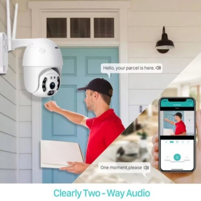 New V380 HD 5MP FULL HD Outdoor Wifi Cctv Ip Camera Waterpoof V380