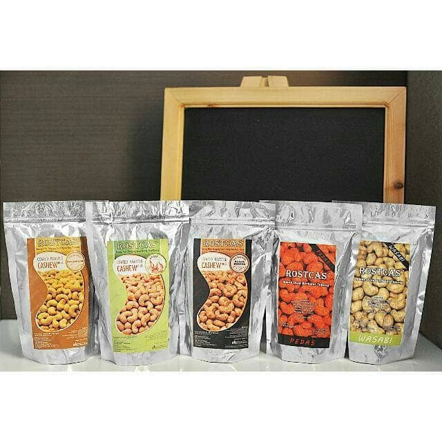 

(TopSeller) Snack cemilan kacang mede mete mente panggang oven Rostcas 197 gram