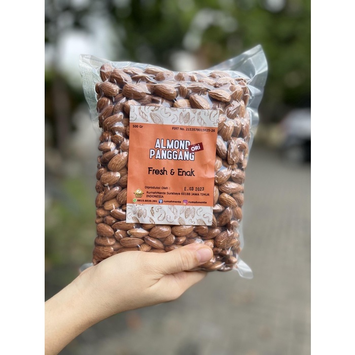 

(TopSeller) KACANG ALMOND PANGGANG 500GR
