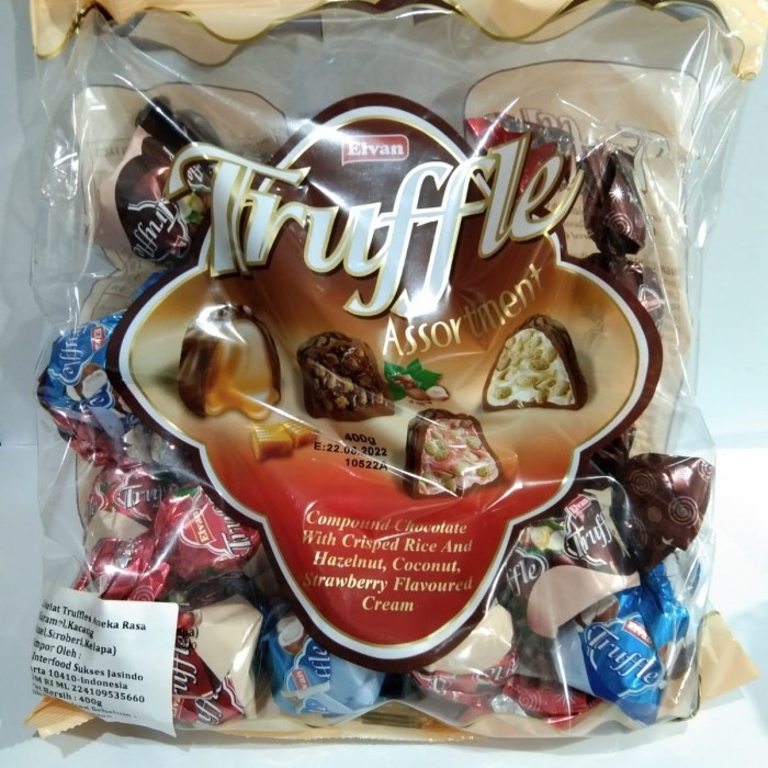 

(TopSeller) coklat elvan truffle rasa mix 400gr