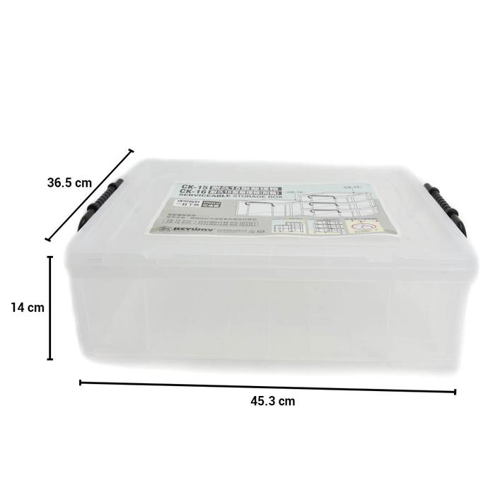 AZKO Keyway 45.3X36.5X14 cm Kotak Penyimpanan Serbaguna Enchanced Ck15