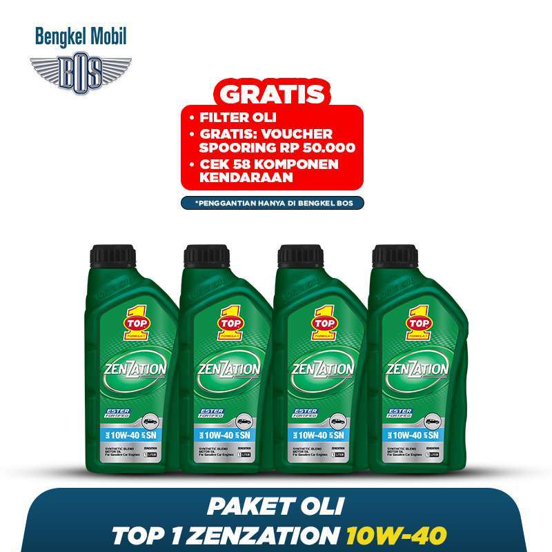 Paket Oli Top 1 Zenzation 10W-40 *