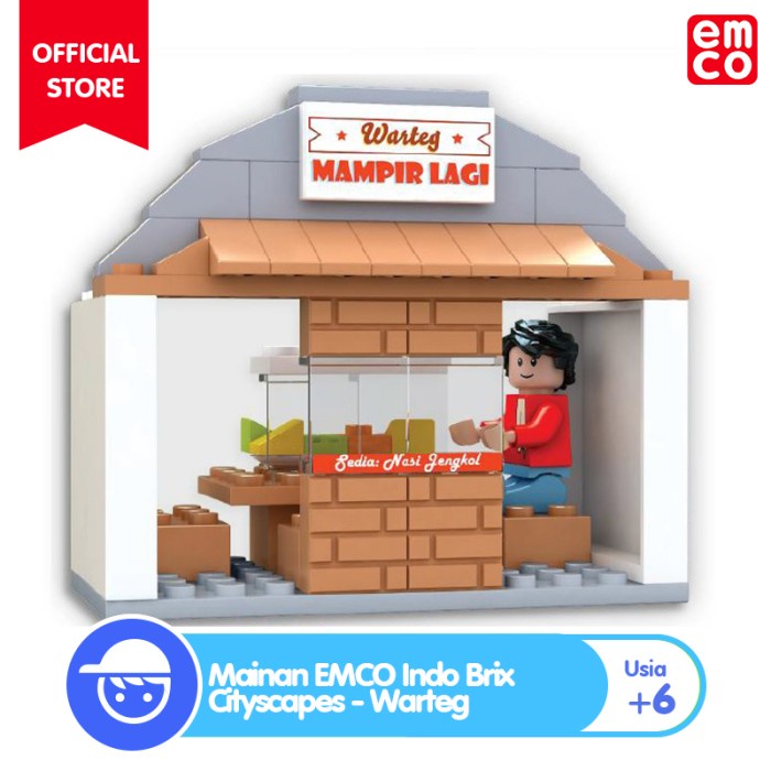 Mainan EMCO Indo Brix Cityscapes Warteg