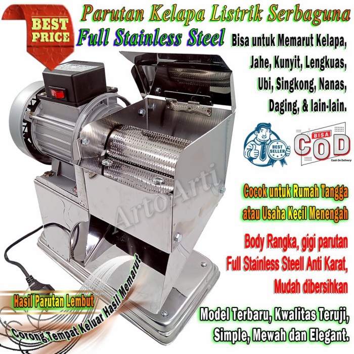 Parutan Kelapa Mesin Parut Kelapa Parutan Kelapa Listrik Parut Kelapa